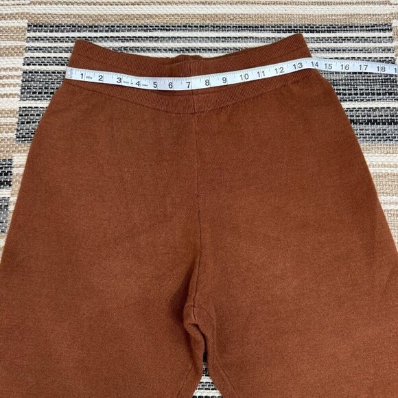 Varley True Knit Kent Lounge Pant Cuffed Hem Tosh Sweatpants Brown 27.5 Size S - Picture 11 of 16